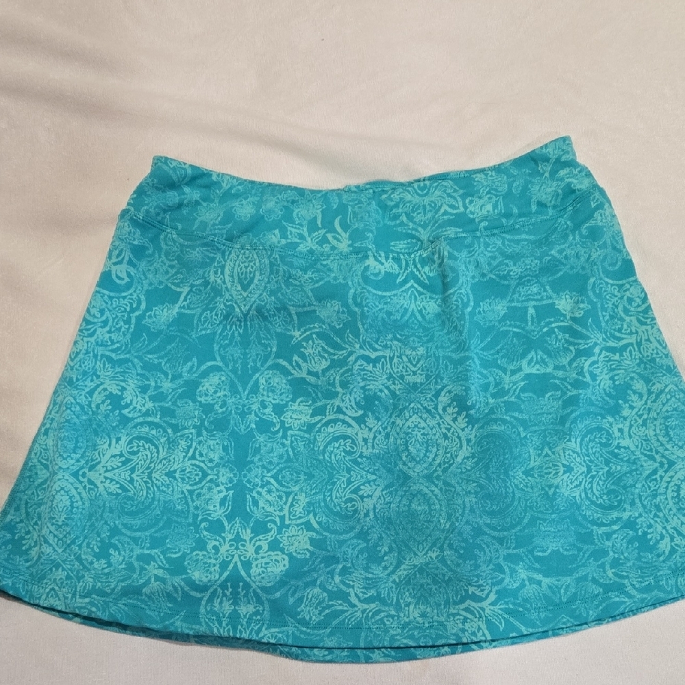 Elegant Blue Patterned Skirt